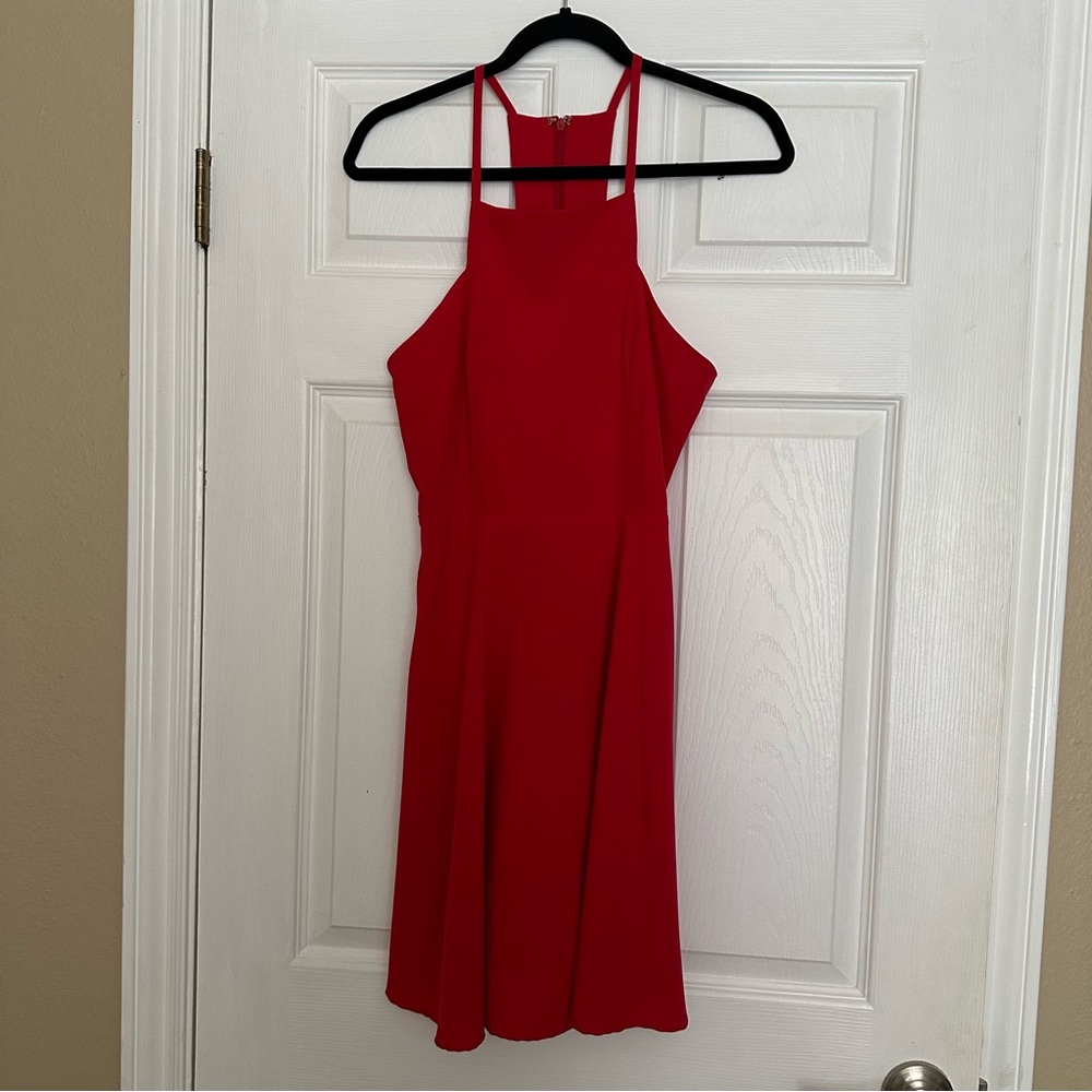 Lulus | Elegant Red Halter Dress